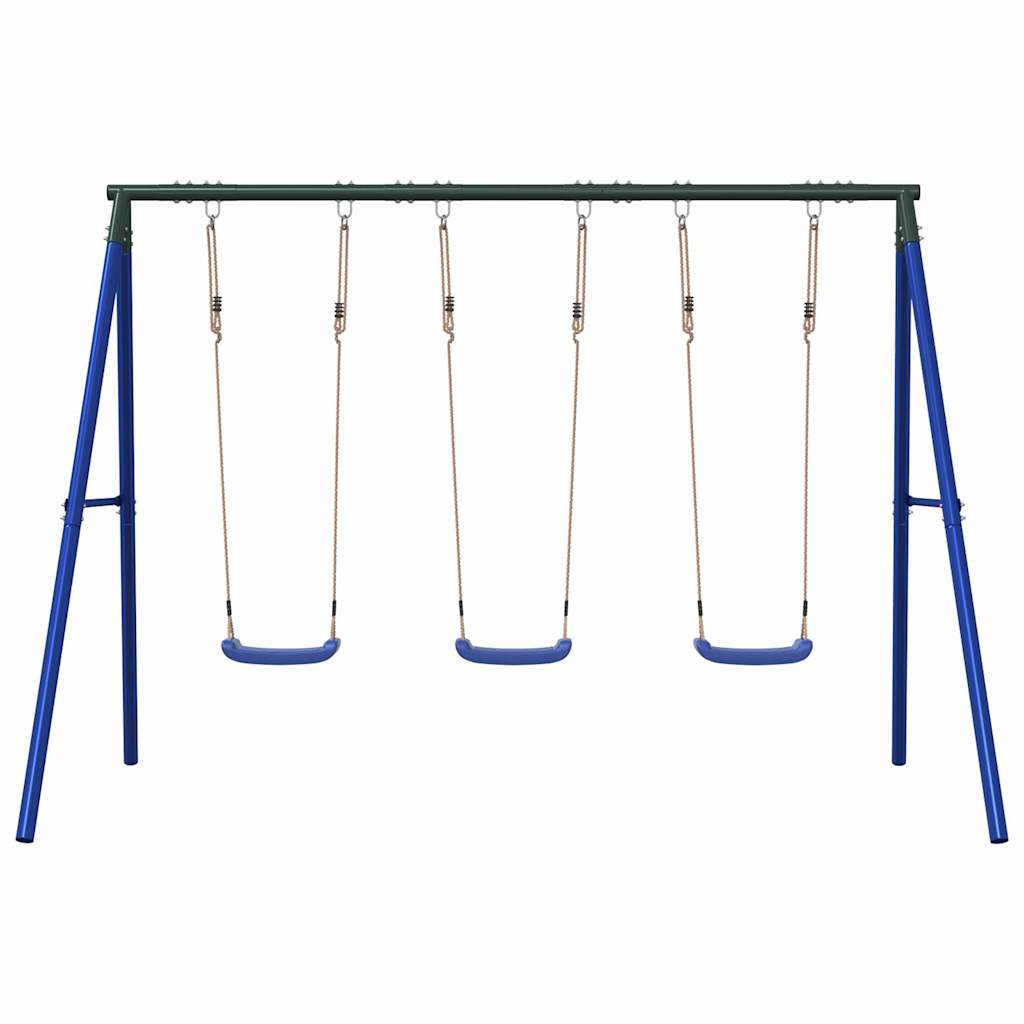 Outdoor Swing Set with 3 Swings