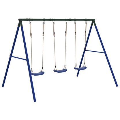 Outdoor Swing Set with 3 Swings