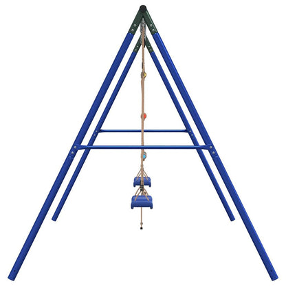 Outdoor Swing Set with Swings and Ladder