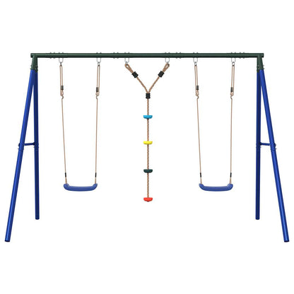 Outdoor Swing Set with Swings and Disc Swing