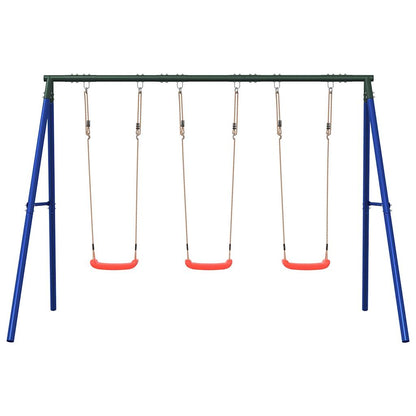 Outdoor Swing Set with 3 Swings