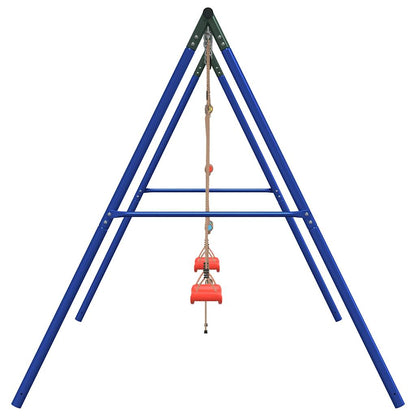 Outdoor Swing Set with Swings and Ladder