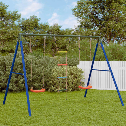 Outdoor Swing Set with Swings and Ladder