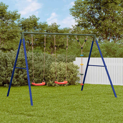 Outdoor Swing Set with Swings and Disc Swing