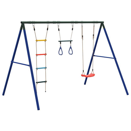 Outdoor Swing Set with Swing. Trapeze. Ladder