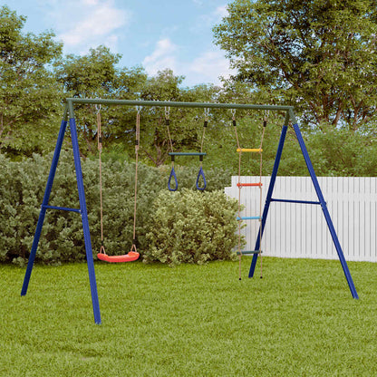 Outdoor Swing Set with Swing. Trapeze. Ladder