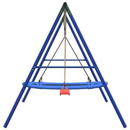Outdoor Swing Set with Swing and Nest Swing