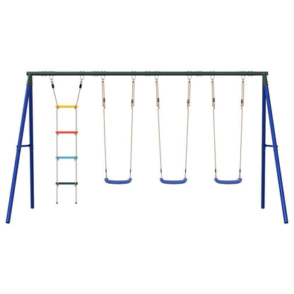 Outdoor Swing Set with Swings and Ladder
