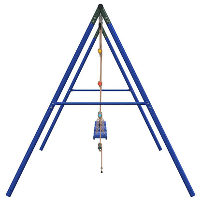 Outdoor Swing Set with Swings and Ladder