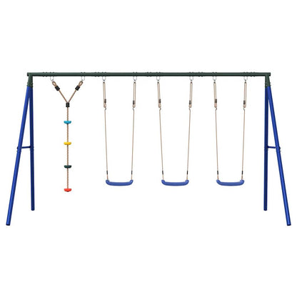 Outdoor Swing Set with Swings and Disc Swing
