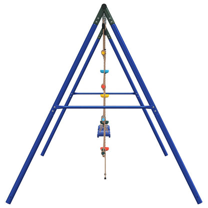 Outdoor Swing Set with Swing. Trapeze. Ladder. Disc Swing