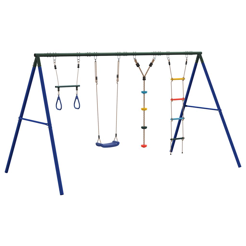 Outdoor Swing Set with Swing. Trapeze. Ladder. Disc Swing