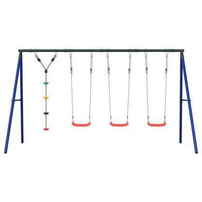 Outdoor Swing Set with Swings and Disc Swing