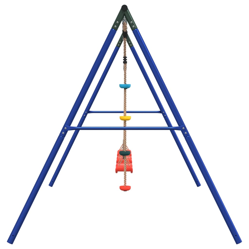 Outdoor Swing Set with Swings and Disc Swing