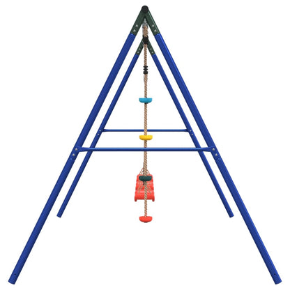 Outdoor Swing Set with Swings and Disc Swing