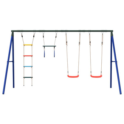 Outdoor Swing Set with Swings. Trapeze. Ladder
