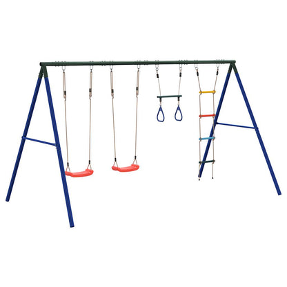 Outdoor Swing Set with Swings. Trapeze. Ladder