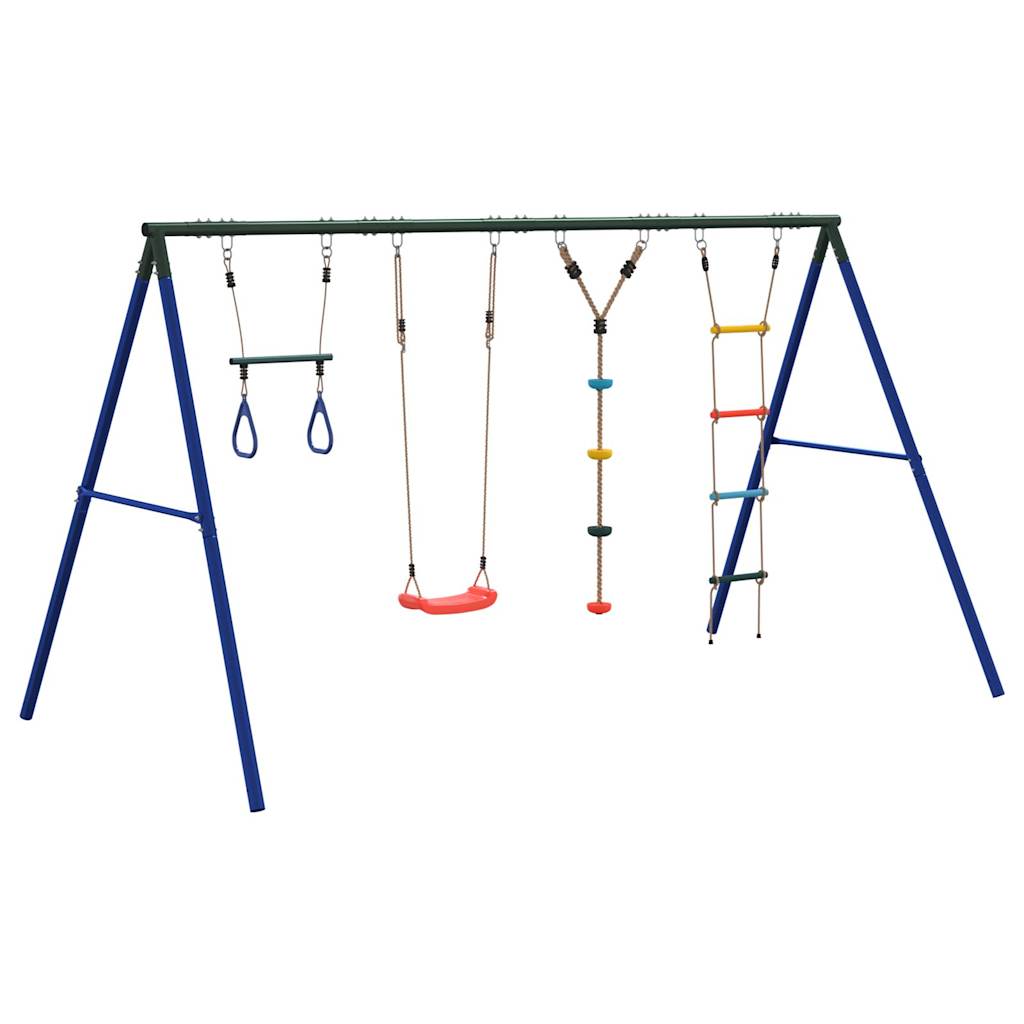 Outdoor Swing Set with Swing. Trapeze. Ladder. Disc Swing