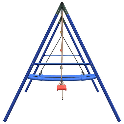 Outdoor Swing Set with Swing, Ladder, Nest Swing