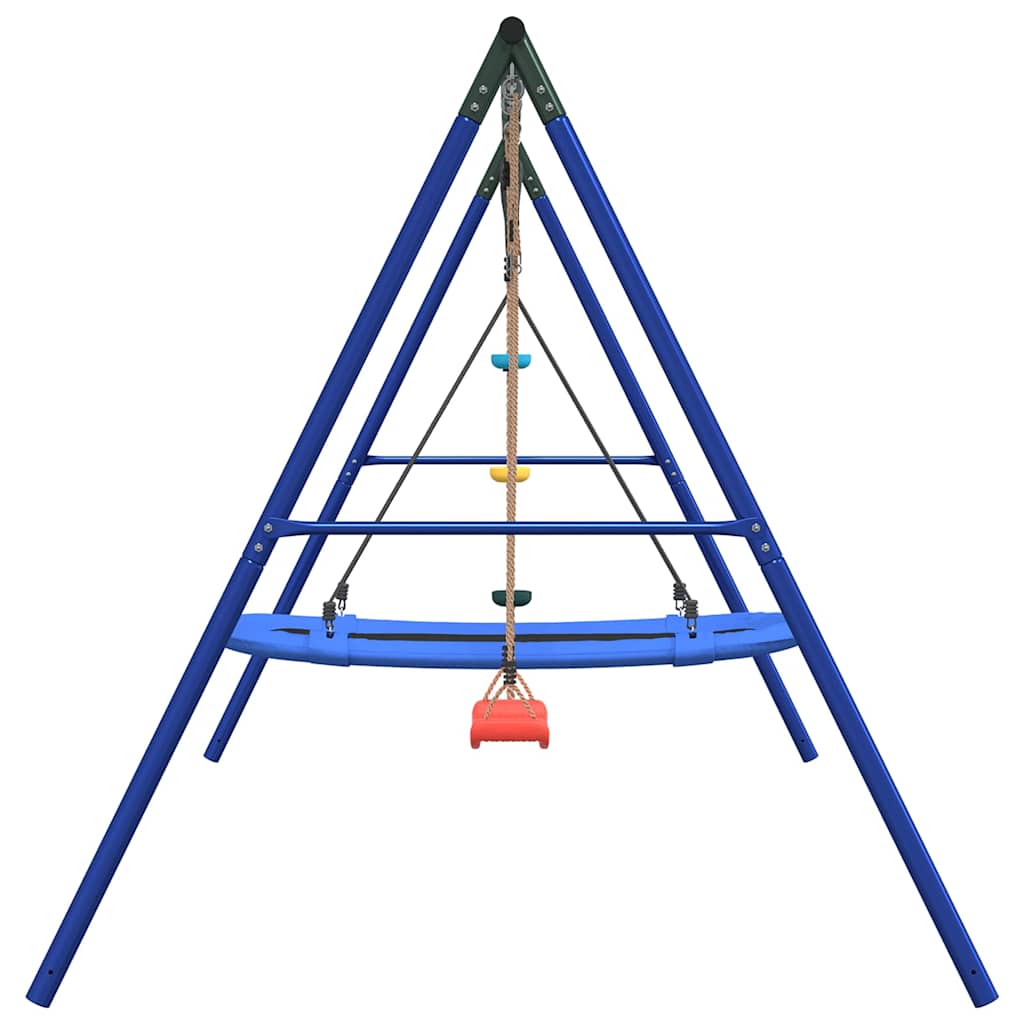 Outdoor Swing Set with Swing, Disc Swing, Nest Swing