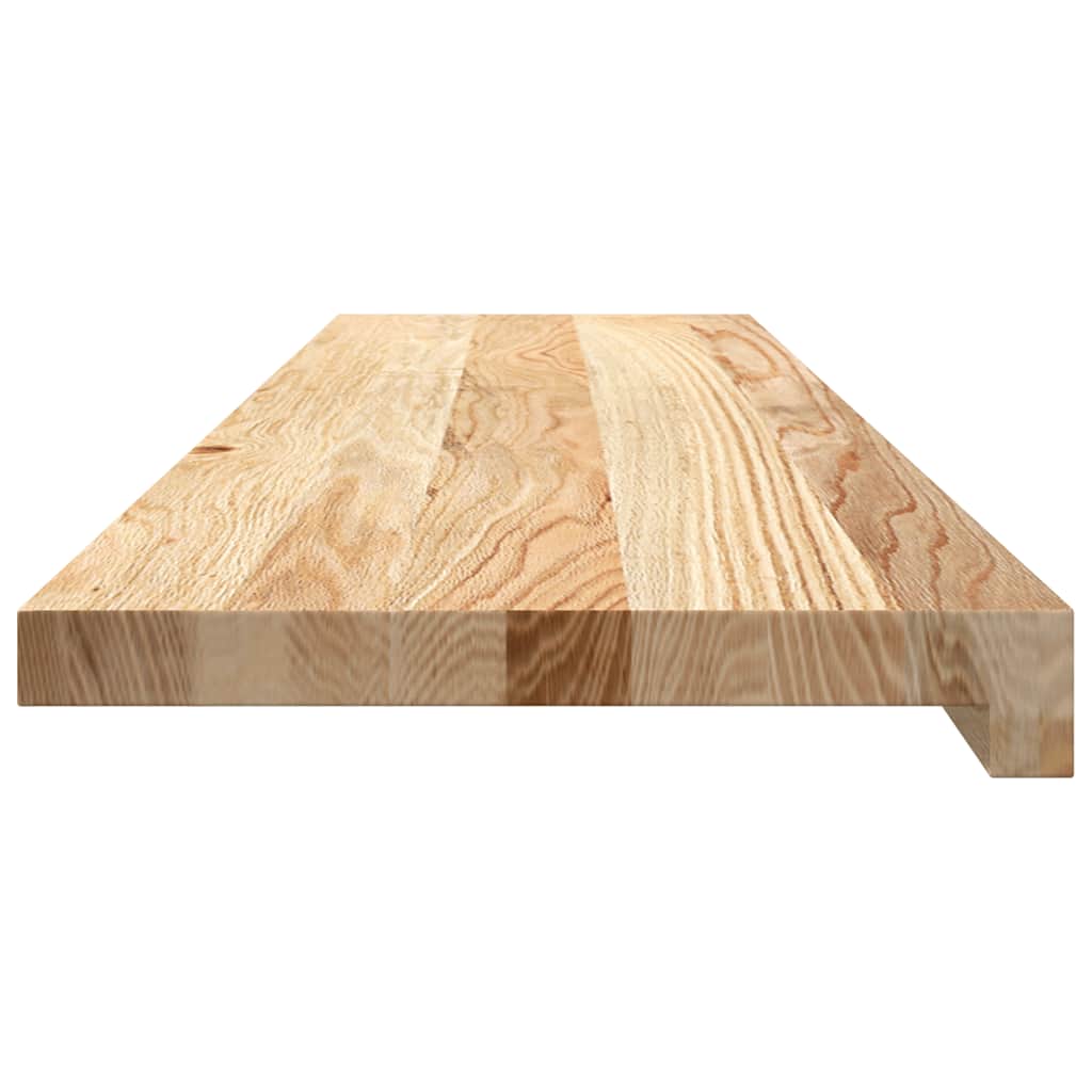 Stair Treads 2 pcs Untreated 100x25x2 cm Solid Wood Oak