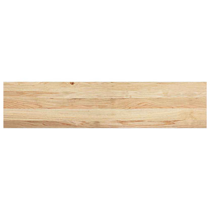 Stair Treads 2 pcs Untreated 110x30x2 cm Solid Wood Oak