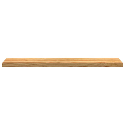 Stair Treads 2 pcs Light Brown 120x25x2 cm Solid Wood Oak