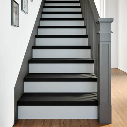 Stair Treads 2 pcs Brown Black 80x25x2 cm Solid Wood Oak
