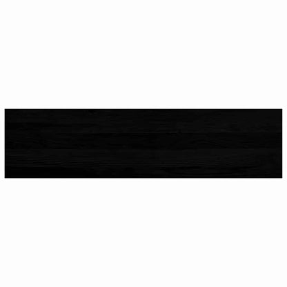 Stair Treads 2 pcs Brown Black 100x25x2 cm Solid Wood Oak