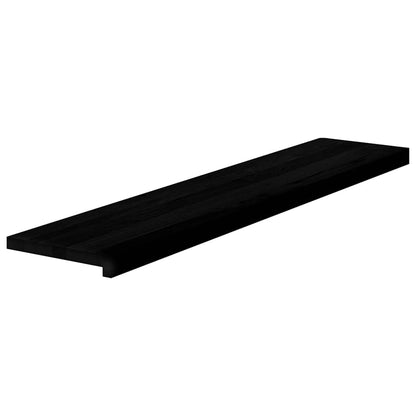 Stair Treads 2 pcs Dark Brown 120x25x2 cm Solid Wood Oak