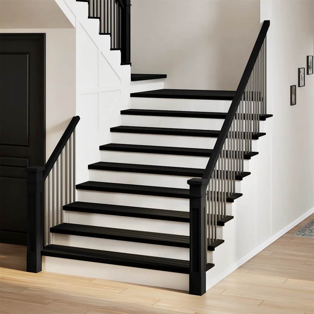 Stair Treads 2 pcs Dark Brown 120x25x2 cm Solid Wood Oak