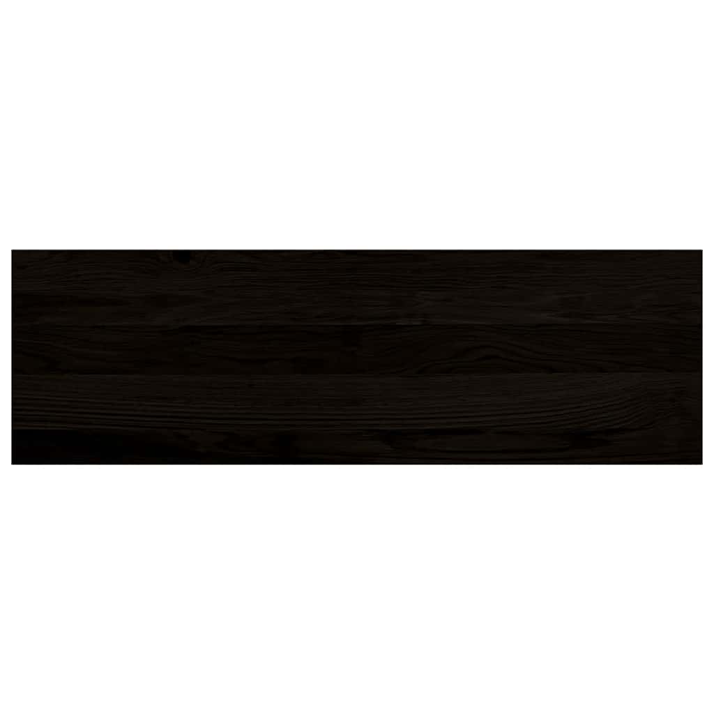 Stair Treads 2 pcs Brown Black 80x30x2 cm Solid Wood Oak