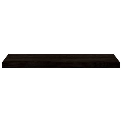 Stair Treads 2 pcs Brown Black 80x30x2 cm Solid Wood Oak