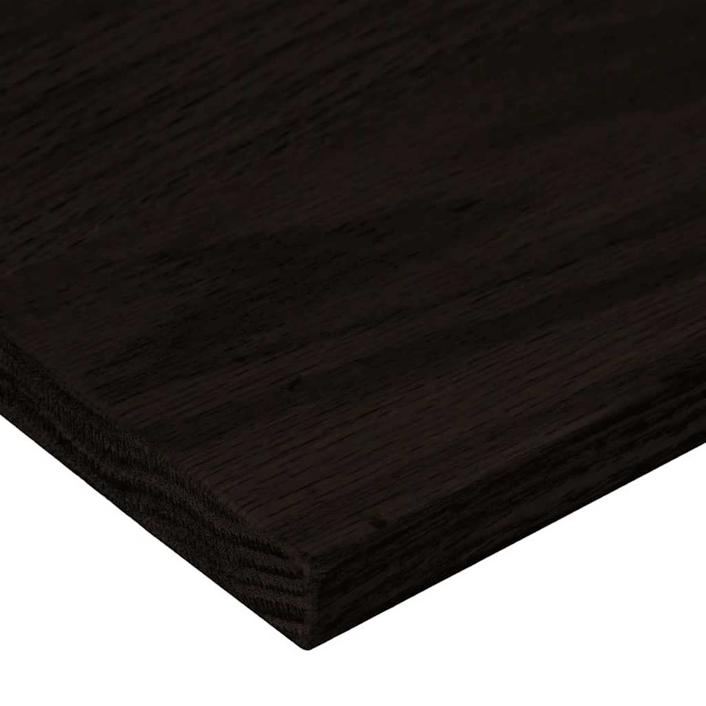 Stair Treads 2 pcs Dark Brown 80x30x2 cm Solid Wood Oak