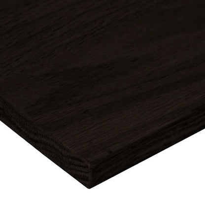 Stair Treads 2 pcs Dark Brown 80x30x2 cm Solid Wood Oak