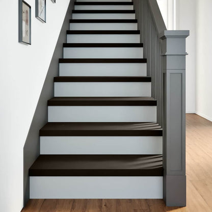 Stair Treads 2 pcs Dark Brown 80x30x2 cm Solid Wood Oak