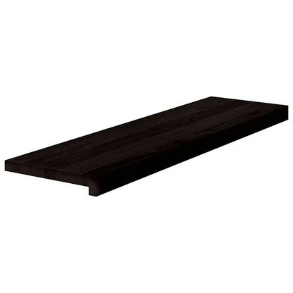 Stair Treads 2 pcs Dark Brown 90x30x2 cm Solid Wood Oak