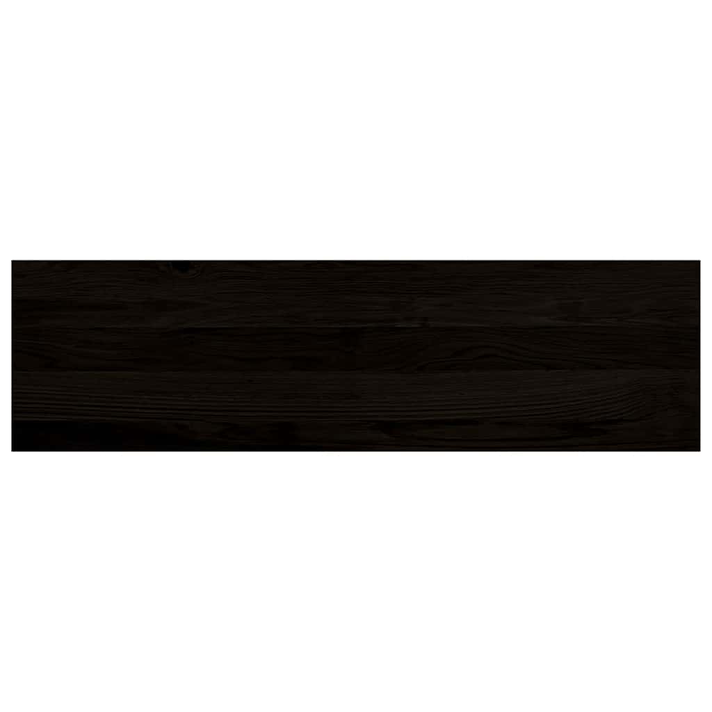 Stair Treads 2 pcs Dark Brown 90x30x2 cm Solid Wood Oak