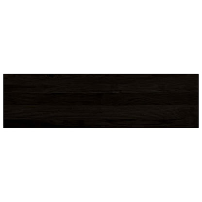 Stair Treads 2 pcs Dark Brown 90x30x2 cm Solid Wood Oak
