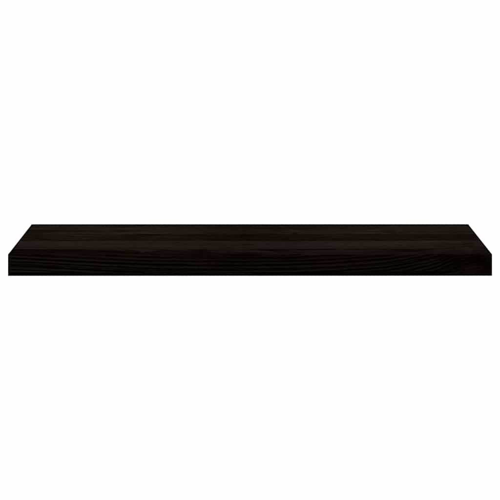 Stair Treads 2 pcs Dark Brown 90x30x2 cm Solid Wood Oak