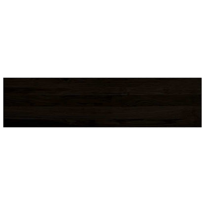 Stair Treads 2 pcs Brown Black 100x30x2 cm Solid Wood Oak
