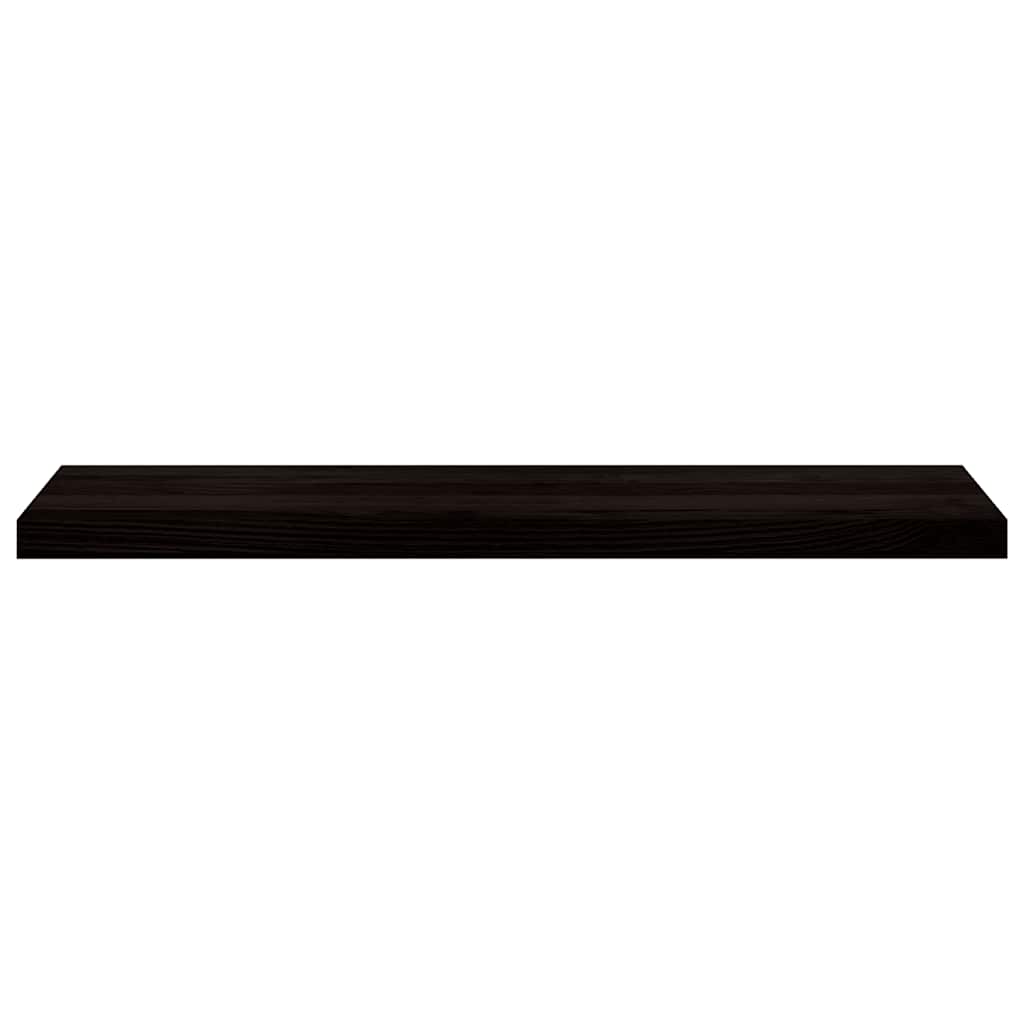 Stair Treads 2 pcs Brown Black 100x30x2 cm Solid Wood Oak