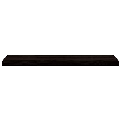 Stair Treads 2 pcs Brown Black 100x30x2 cm Solid Wood Oak