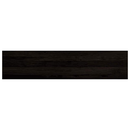 Stair Treads 2 pcs Brown Black 110x30x2 cm Solid Wood Oak