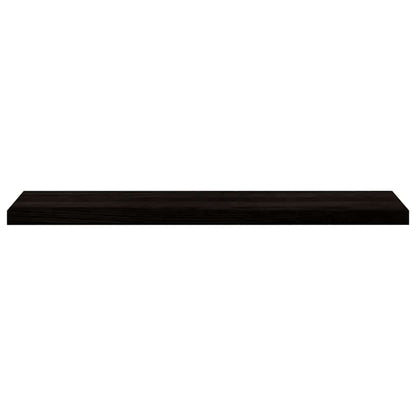 Stair Treads 2 pcs Brown Black 110x30x2 cm Solid Wood Oak
