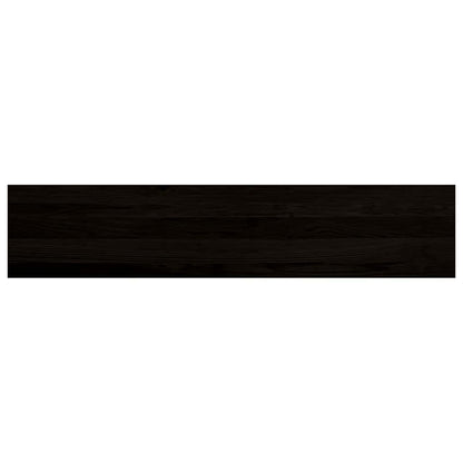 Stair Treads 2 pcs Brown Black 120x30x2 cm Solid Wood Oak
