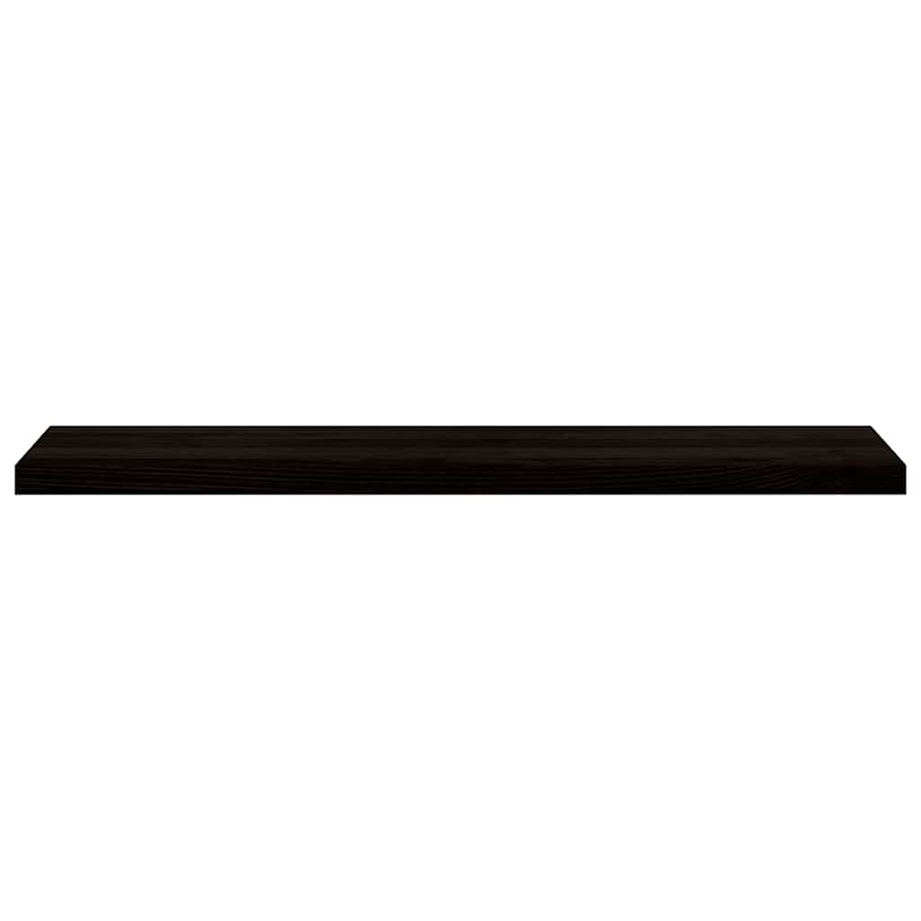 Stair Treads 2 pcs Brown Black 120x30x2 cm Solid Wood Oak