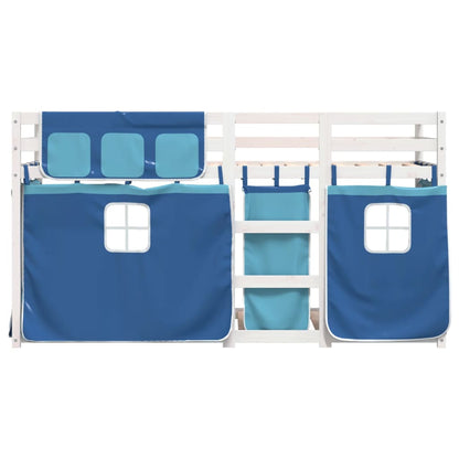 Bunk Bed without Mattress Blue 90x200 cm Solid Wood Pine
