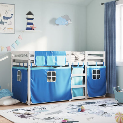 Bunk Bed without Mattress Blue 90x200 cm Solid Wood Pine