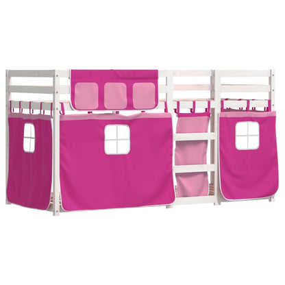 Bunk Bed without Mattress Pink 90x200 cm Solid Wood Pine